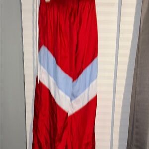 Red and Blue Women's Pants